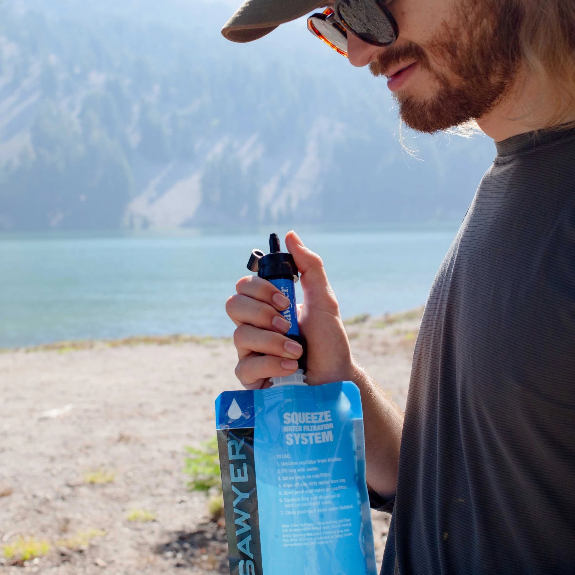 Products SP128 MINI Water Filtration System, Single, Blue