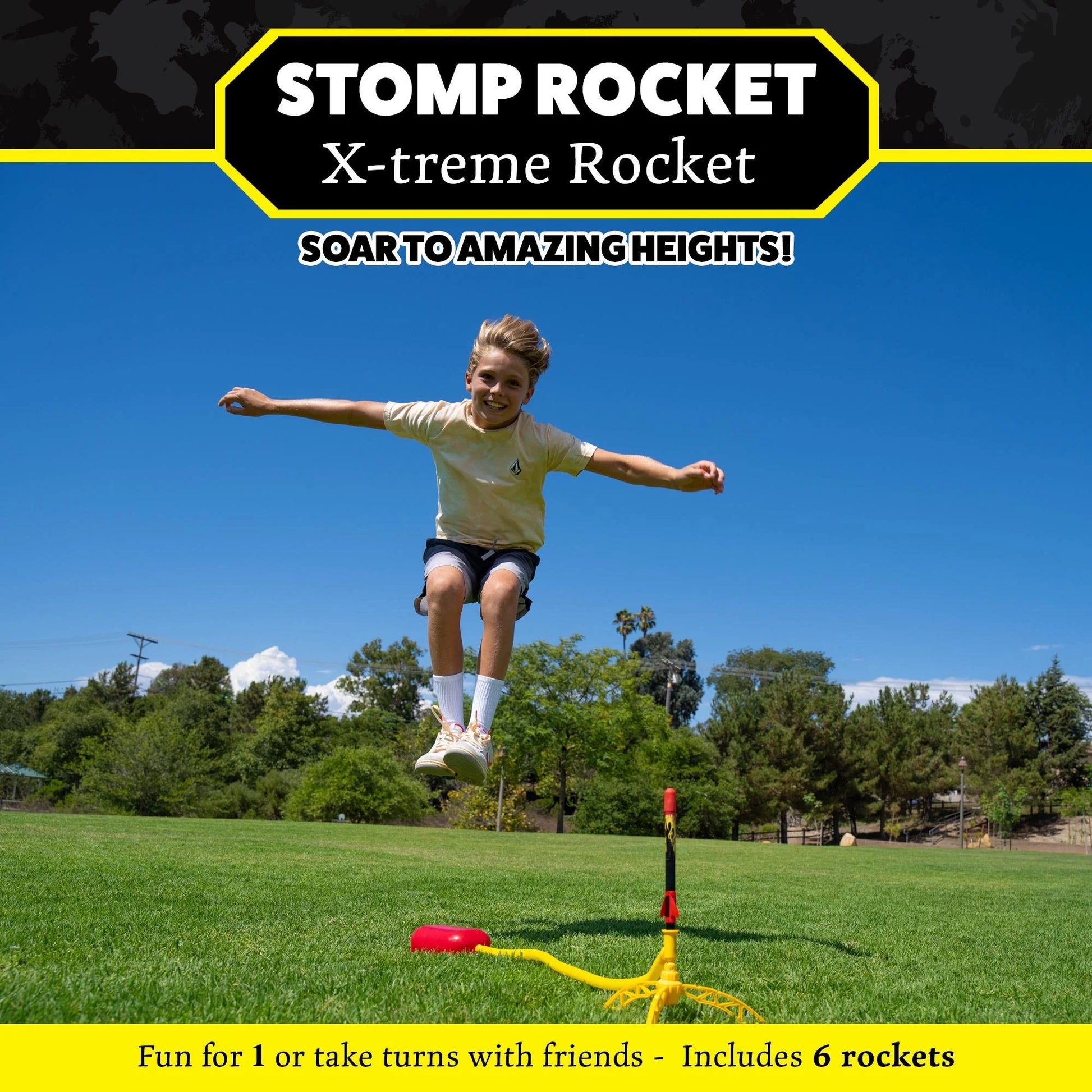 ® Original X-Treme Rocket Launcher for Kids, Soars 400 Ft, 6 X-Treme Rockets and Adjustable Launcher, Gift for Boys and Girls Ages 9 and Up