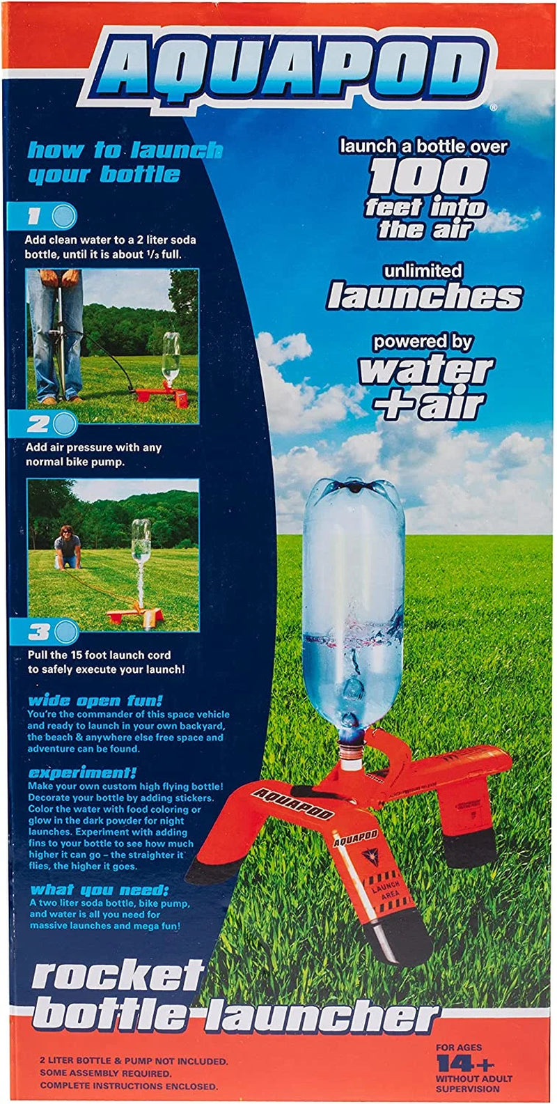 Bottle Launcher, Fluorescent Orange