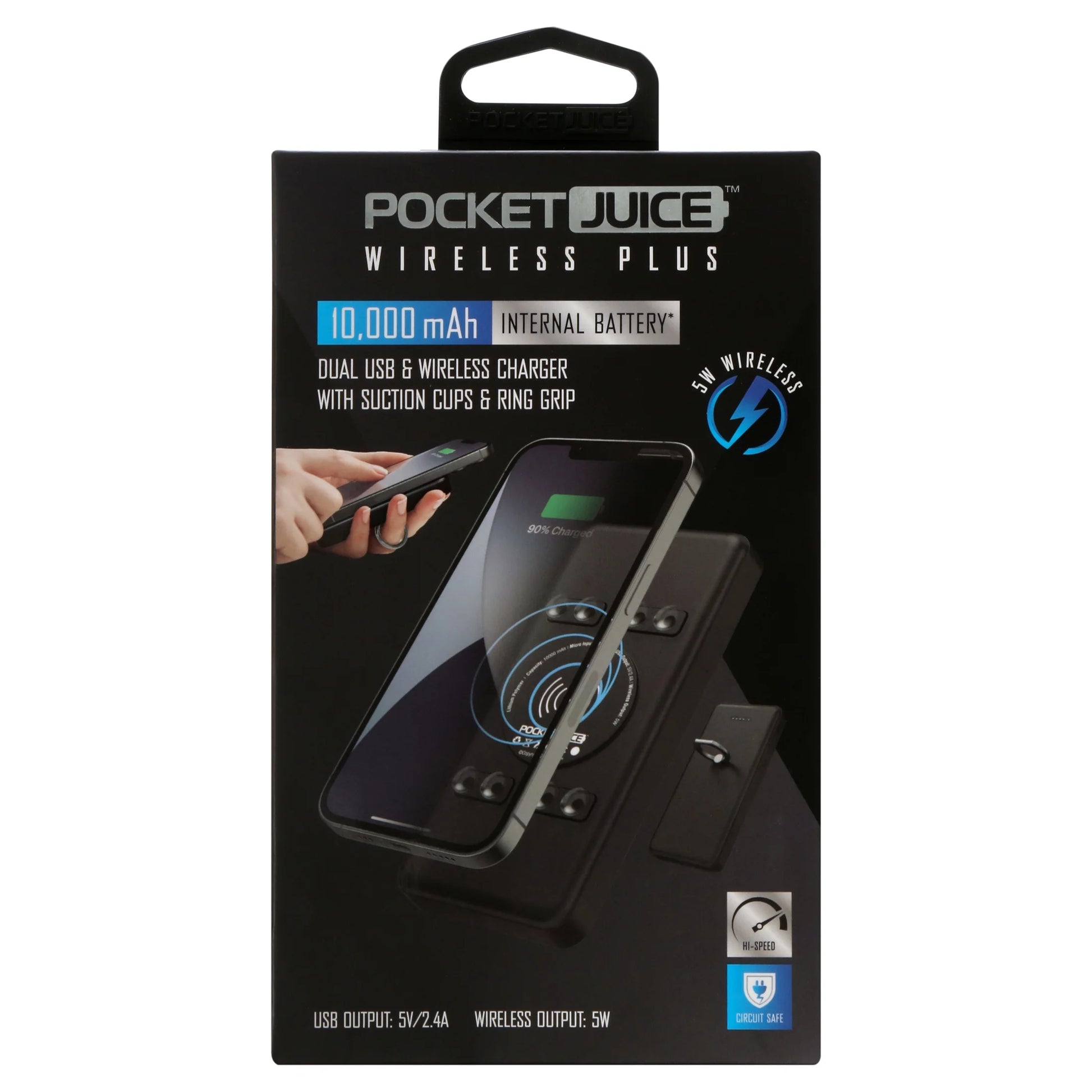 Wireless plus 10K Power Bank – 3-In-1 10,000Mah Portable Charger with High-Speed Wireless Charging