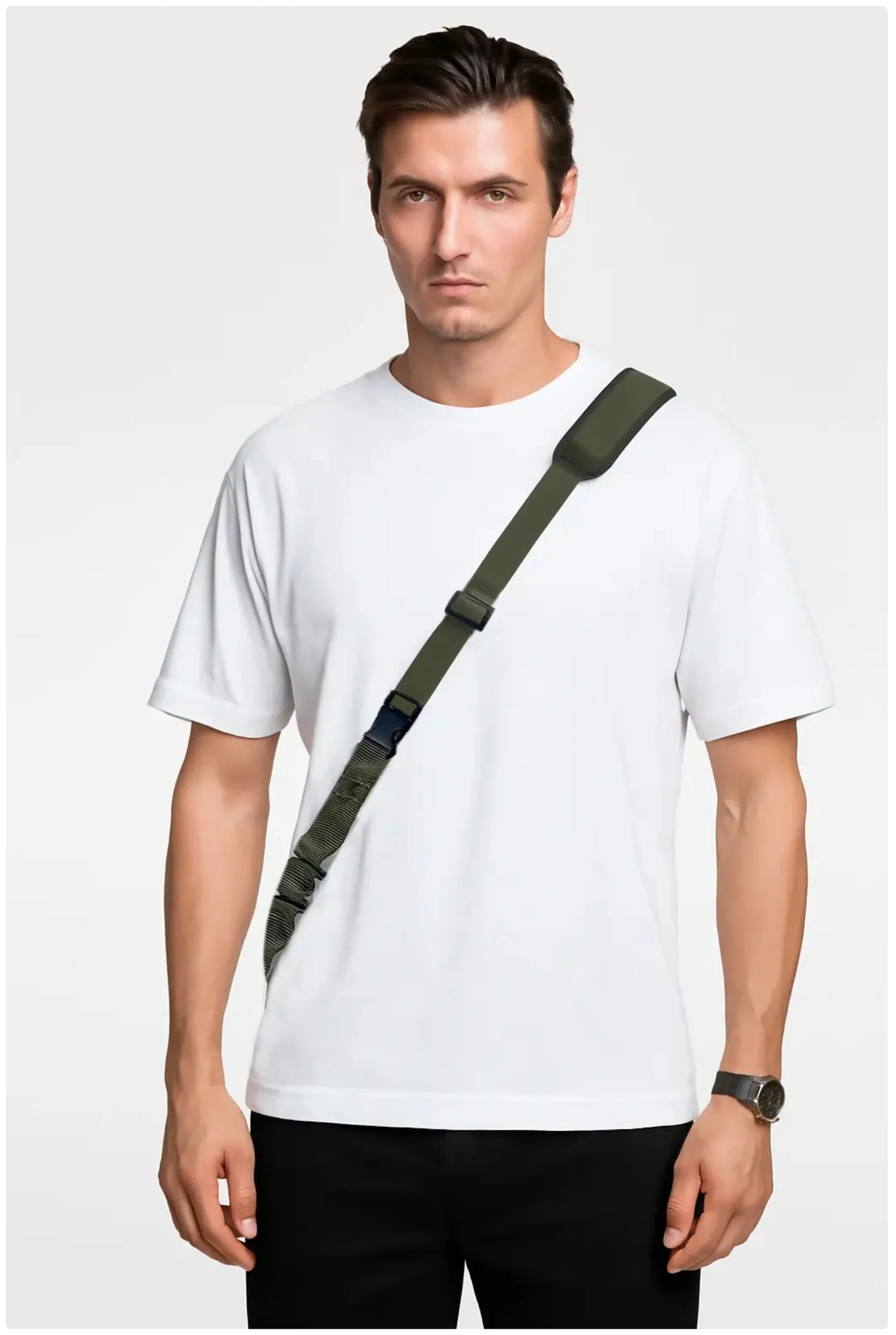 Shoulder Strap Gun Sling - Heavy-Duty Nylon Adjustable Tactical Rifle Sling