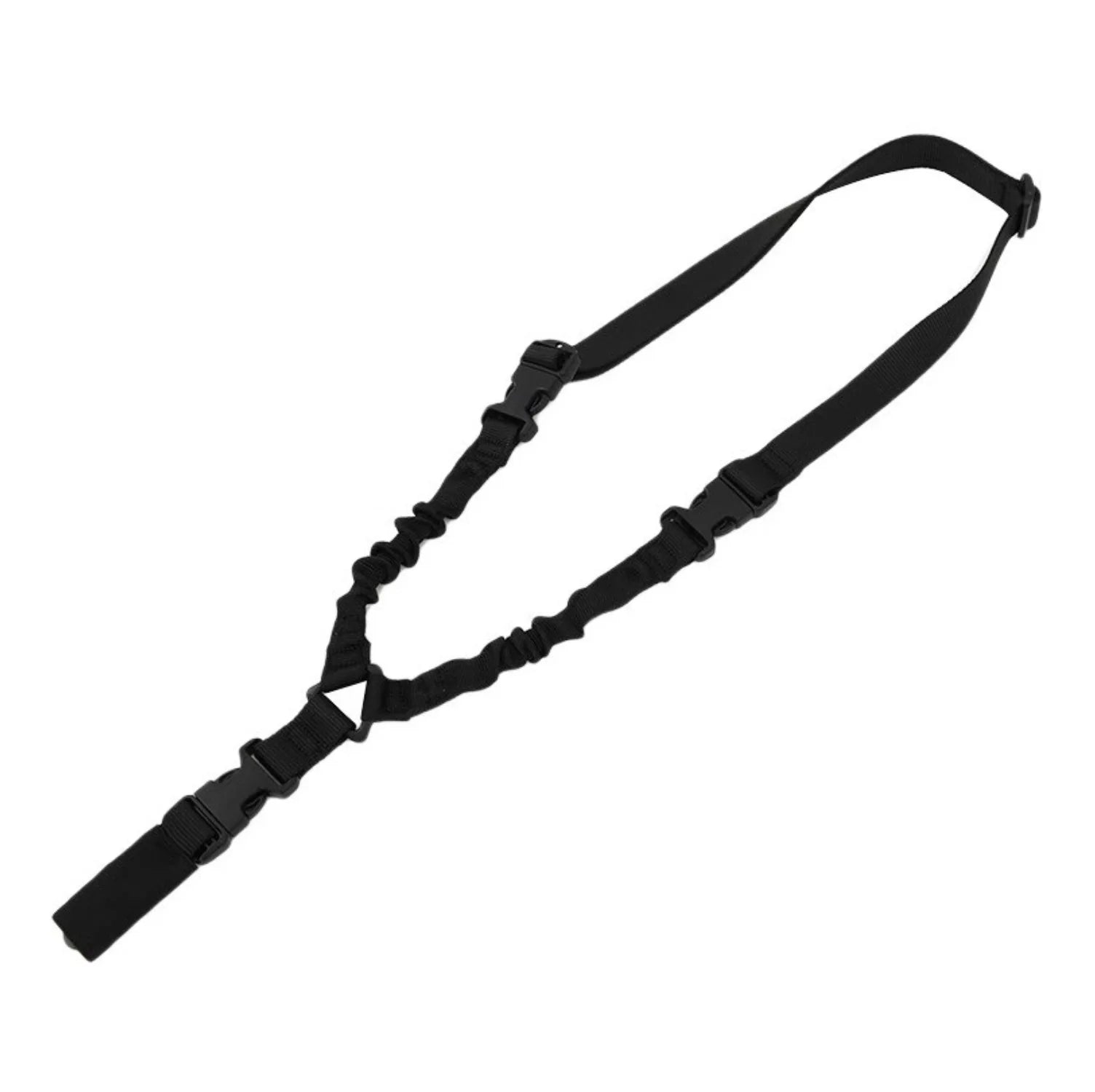 Tactical Single Point Rifle Sling - Adjustable Outdoor Military Gun Sling with Elastic Bungee