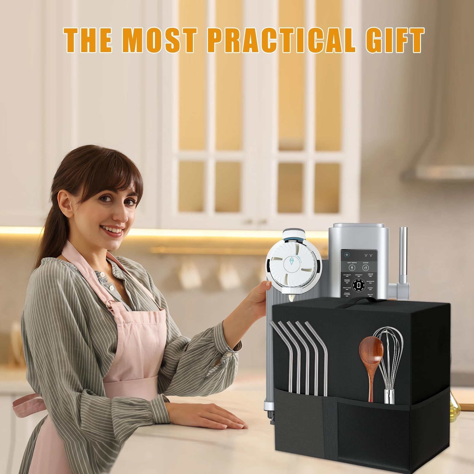 -Ice Cream and Soft Drink Maker Accessory for Ninja Ice Cream Maker Nc701.Ice...