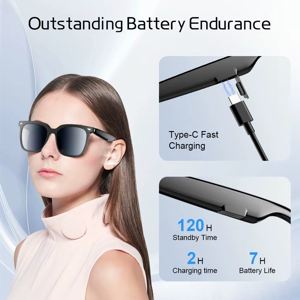 YJ-01 Smart Wireless Bluetooth Glasses Multifunctional Sunglasses Sport Glasses Video Recording Calling Music Playback