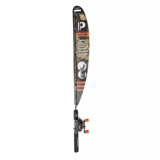 Profishiency True Timber Strada Dock Fishing Rod and Reel Combo - Black