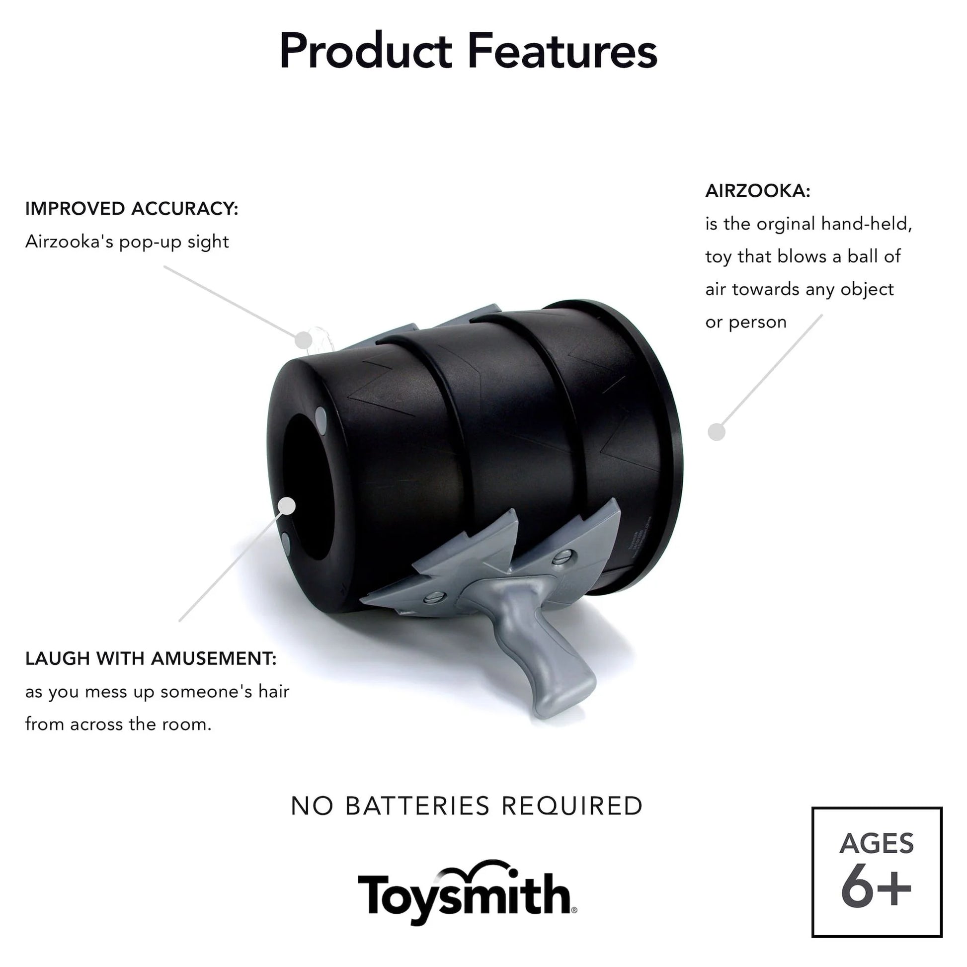 Airzooka Air Shooter, Black