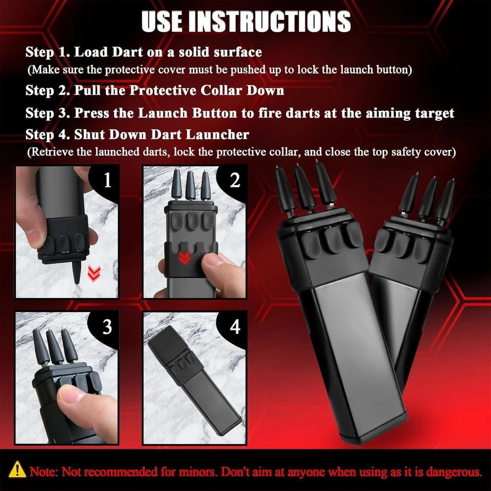 MADSABRE Ballistic Dart Launcher, Metal Darts Accurate Shooting for Hunting Camp