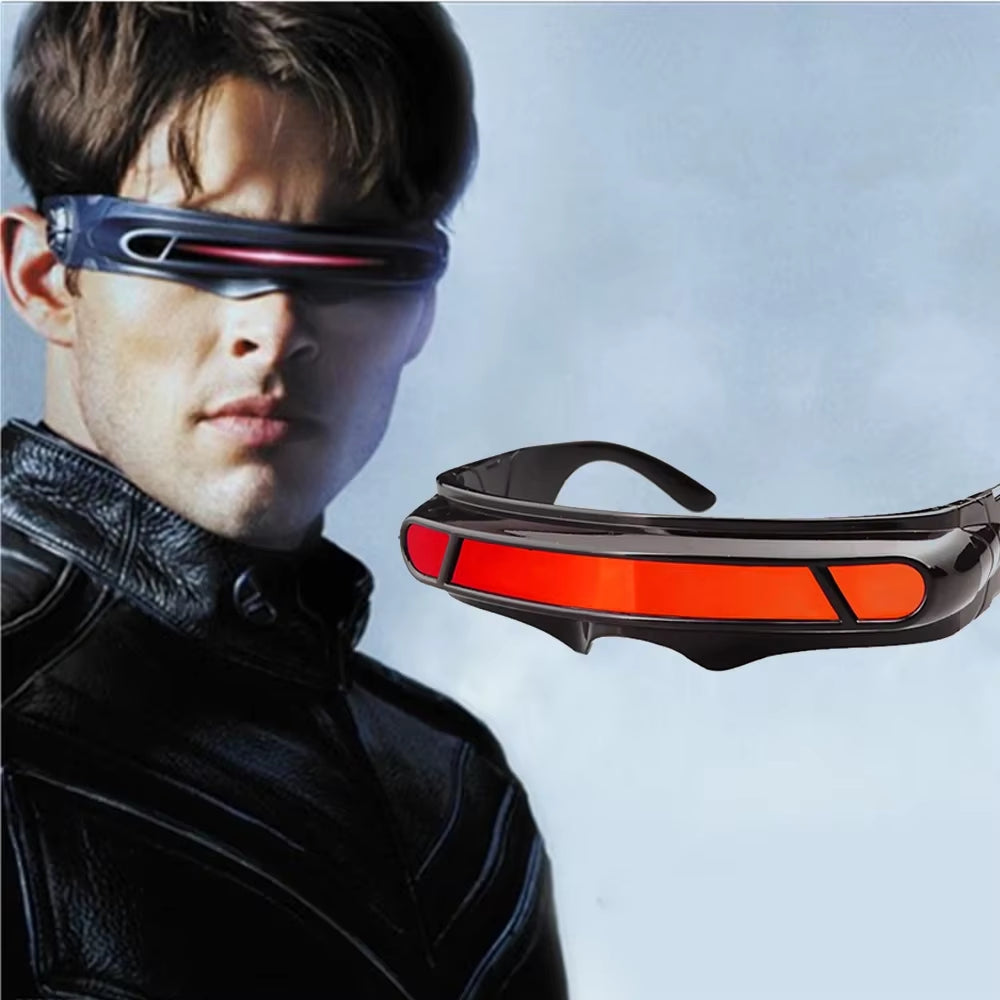 X-Man Sunglasses X-Men Cyclops Cosplay Polarized Sunglasses for Men Women Memory Material Shield Designer Sunglasses
