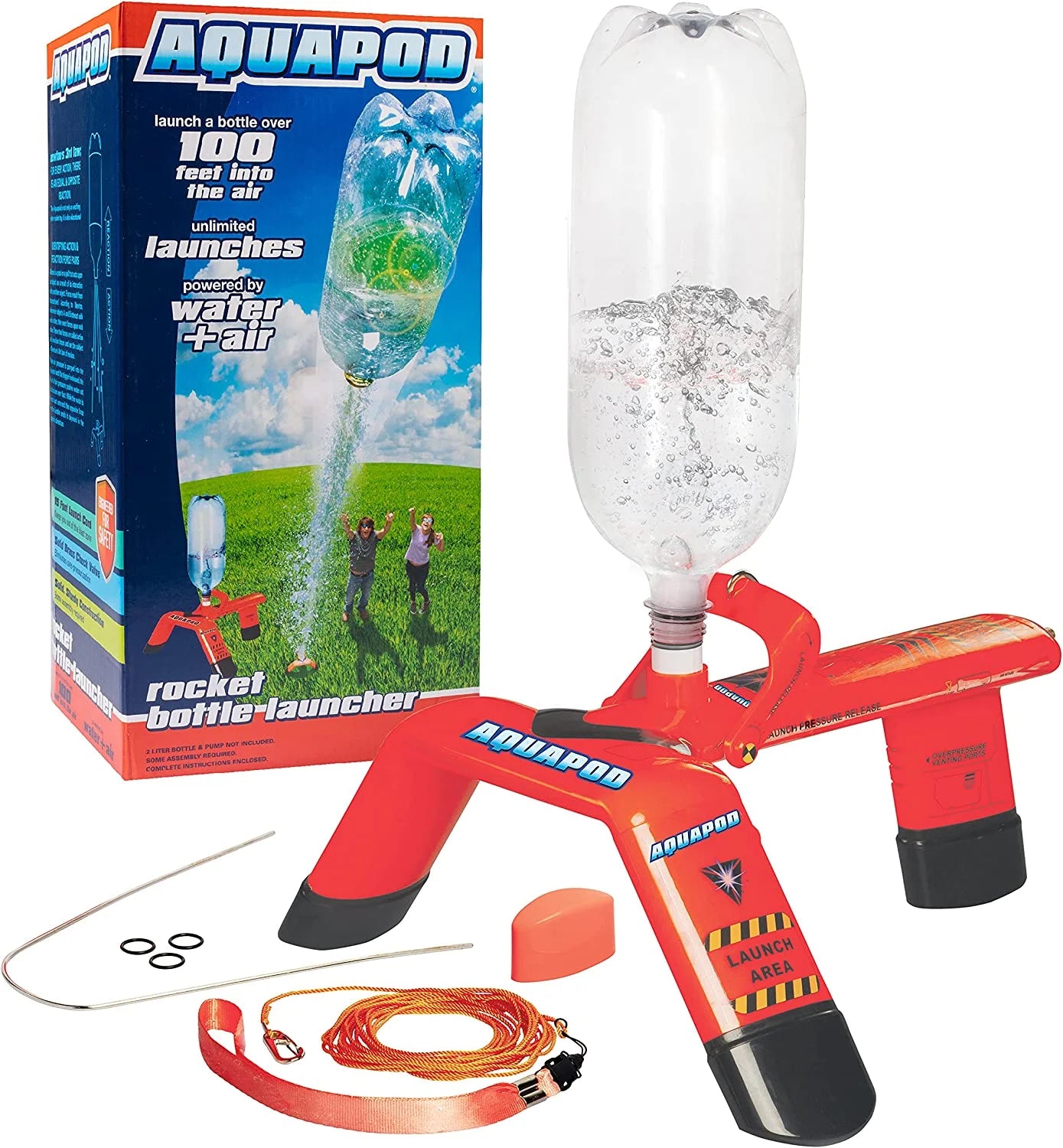 Bottle Launcher, Fluorescent Orange