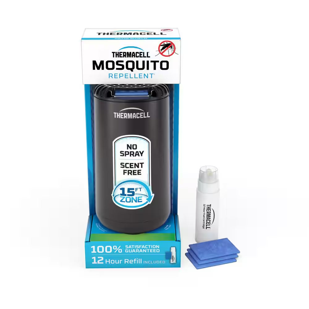 Outdoor Mosquito Repeller Patio Shield in Black 15 Ft. Coverage and Deet Free