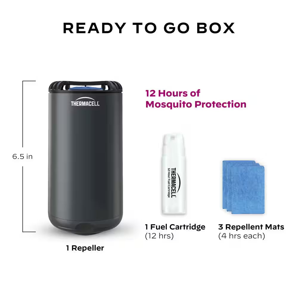 Outdoor Mosquito Repeller Patio Shield in Black 15 Ft. Coverage and Deet Free