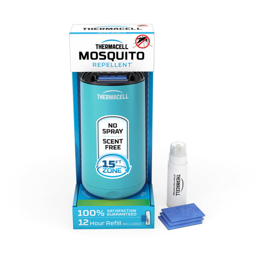 Patio Shield Mosquito Repellent with 12 Hours of Mosquito Protection, Glacial Blue
