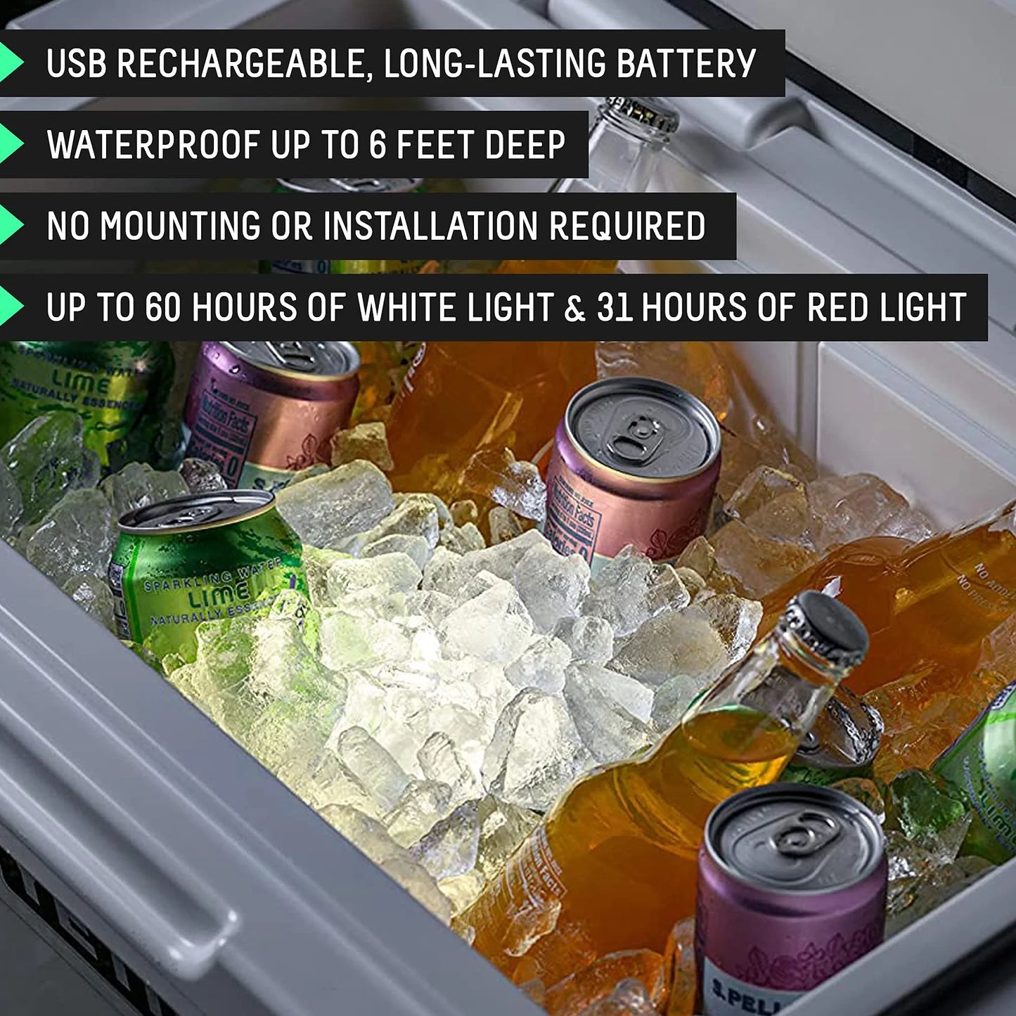 Starbright Rechargeable Universal Cooler LED Light - Compatible with YETI, RTIC, ORCA