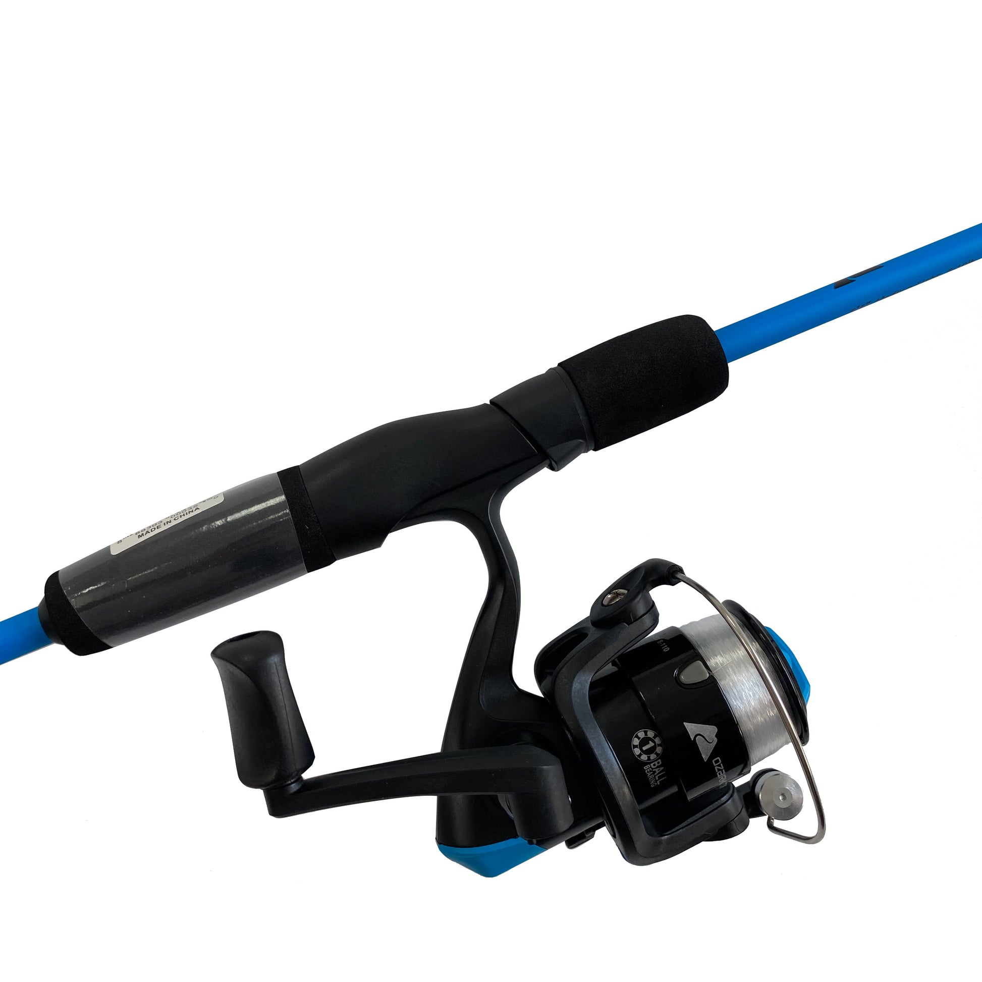 (2 Pack)  Wayfarer Spinning Fishing Rod and Reel Combo, 5-Foot 6-Inch 2-Piece Rod, Size 80 Reel, Left/Right Hand Retrieve, Blue