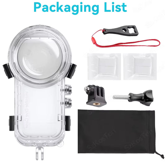 Dive Case for Insta 360 X4 Waterproof Housing Cover for  X4 Invisible Diving Case Underwater 50M Dive Shell Accessories