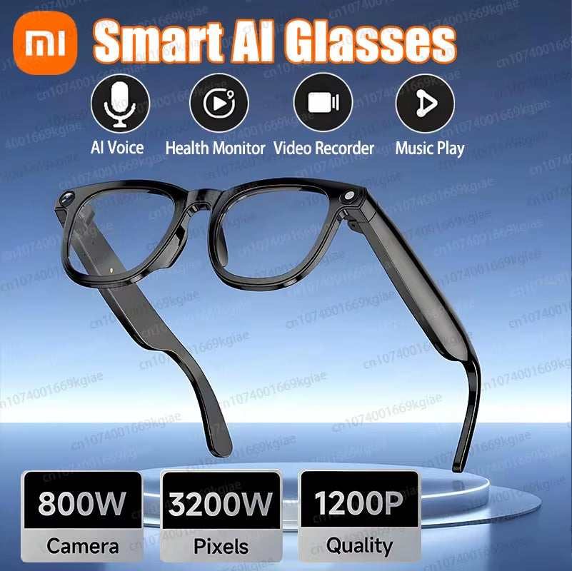 L801 AI Smart Glasses 800W HD Camera Music Bluetooth Sunglasses Shoot Audio Listen to Music Meeting of the Meeting