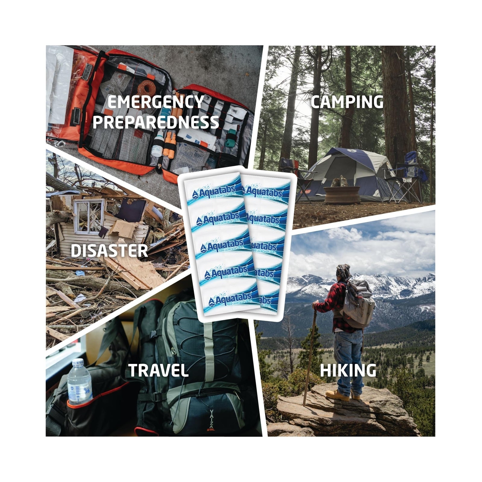 Aquatabs 49Mg Water Purification Tablets (100 Pack). Water Filtration System ...