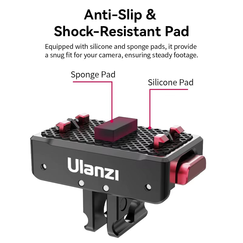 Magnetic Quick Release Mount for Insta360 X4 X3 ONE X2 ONE R ONE X ONE RS Ace Pro Invisible in 360° Shots