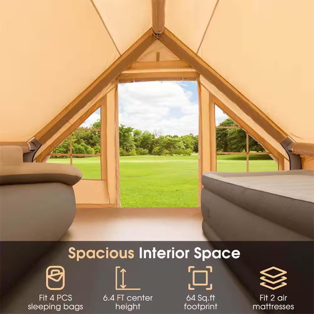 2-People to 6-People Cotton Inflatable Camping Tent