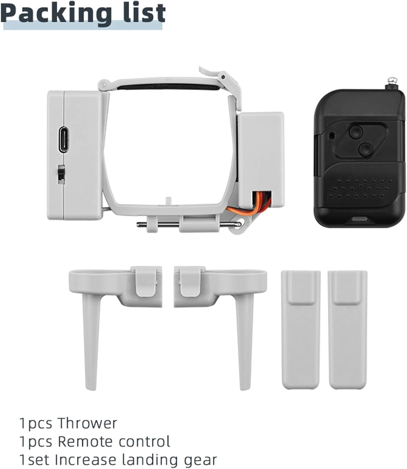 Mini 2 Airdrop System for DJI Mini 4K / Min 2 Se/Min 2 / Mavic Mni Payload Drop Device Drone Fishing Bait Release Wedding Ring Search Tools Dropper System with Landing Gear Accessories