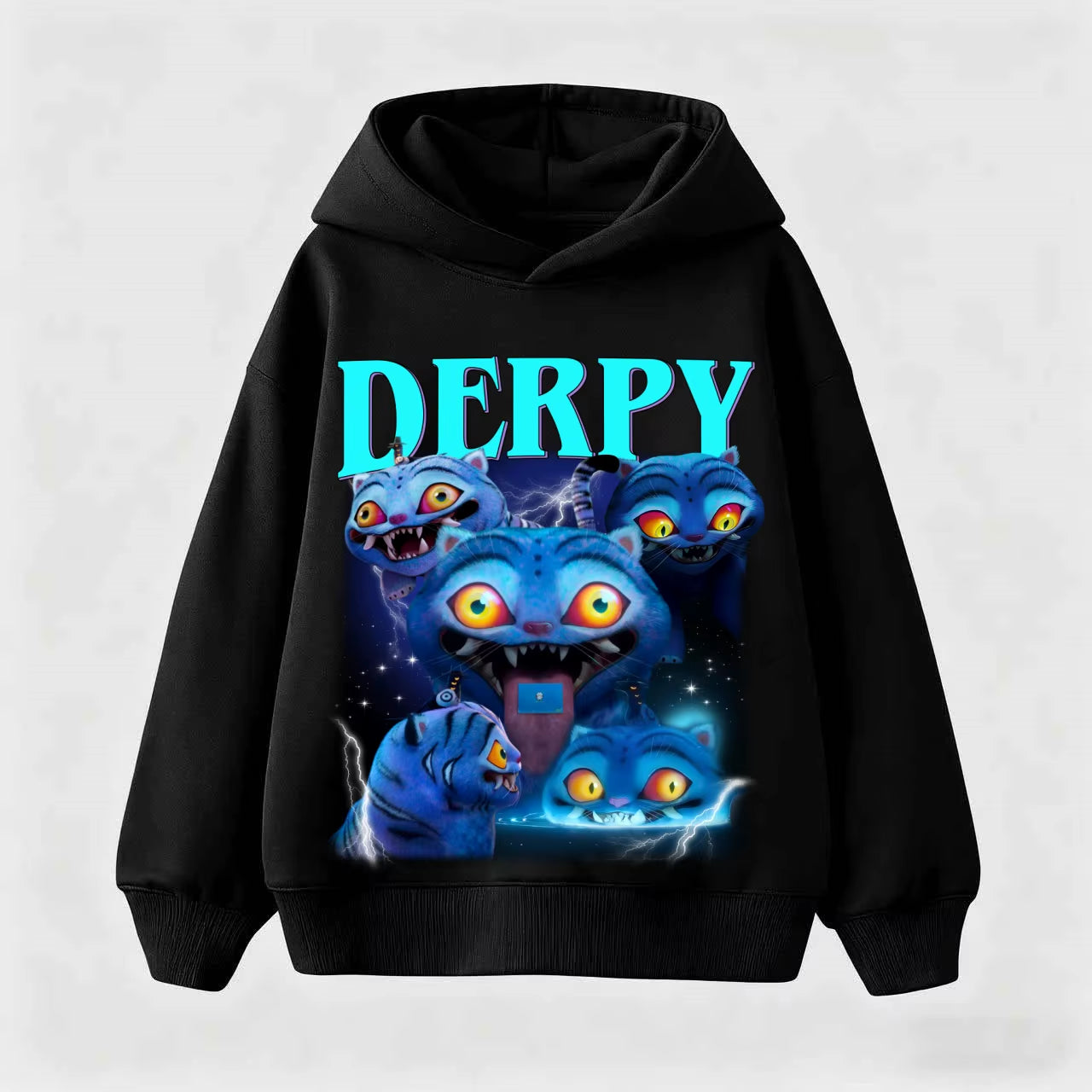 Children'S Korean Wave Fashion Casual Tops Kpop Demon Hunter Rumi Derpy Cartoon Girls Boy Hooded Sweatshirt War Kids Outfits Gif