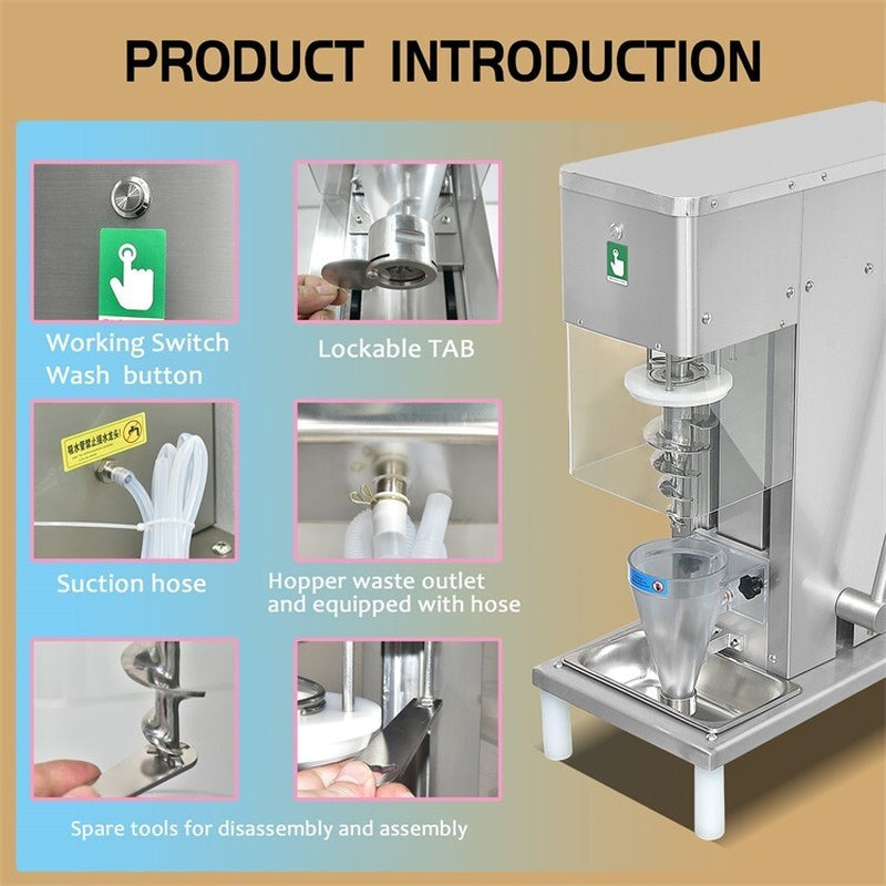 Commercial Swirl Machine Ice Cream Blending Machine Frozen Yogurt Blender