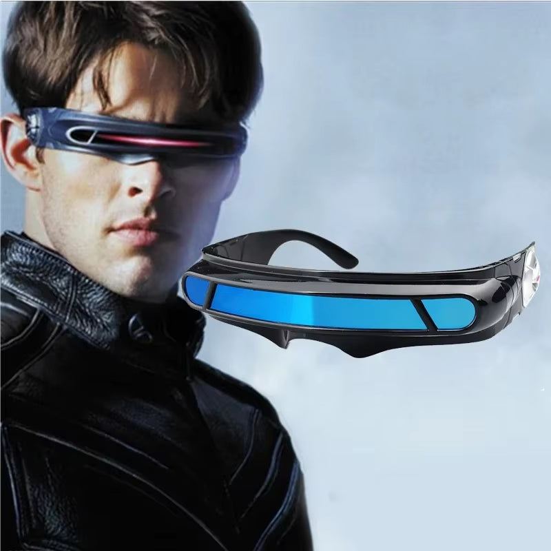 X-Man Sunglasses X-Men Cyclops Cosplay Polarized Sunglasses for Men Women Memory Material Shield Designer Sunglasses