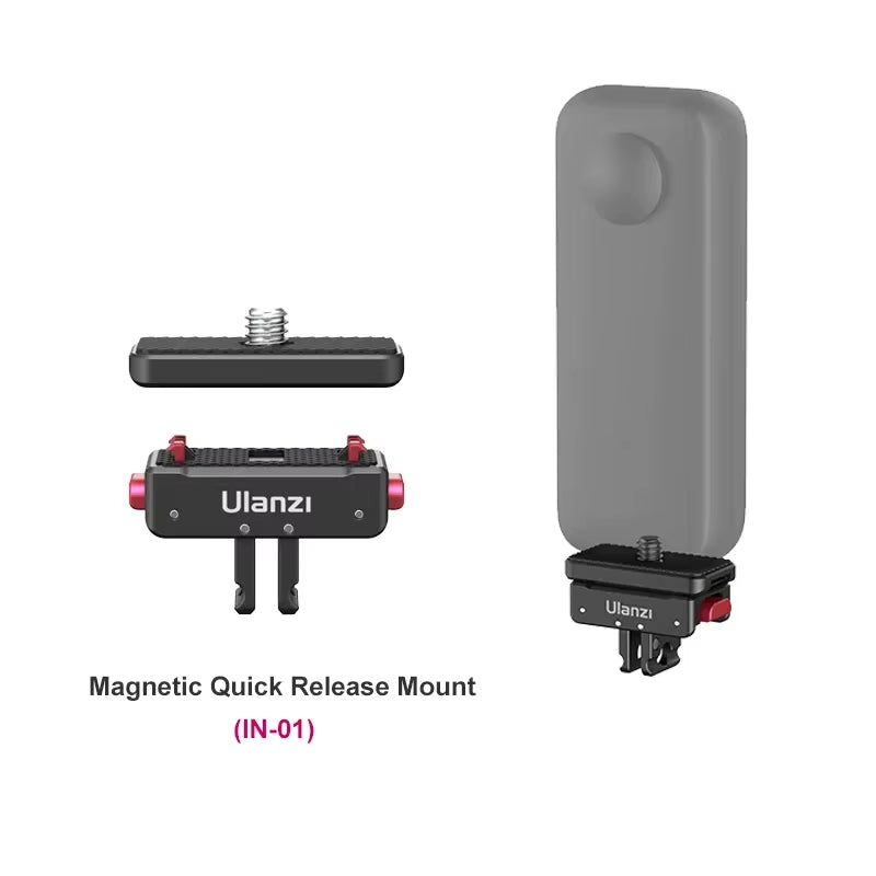 Magnetic Quick Release Mount for Insta360 X4 X3 ONE X2 ONE R ONE X ONE RS Ace Pro Invisible in 360° Shots