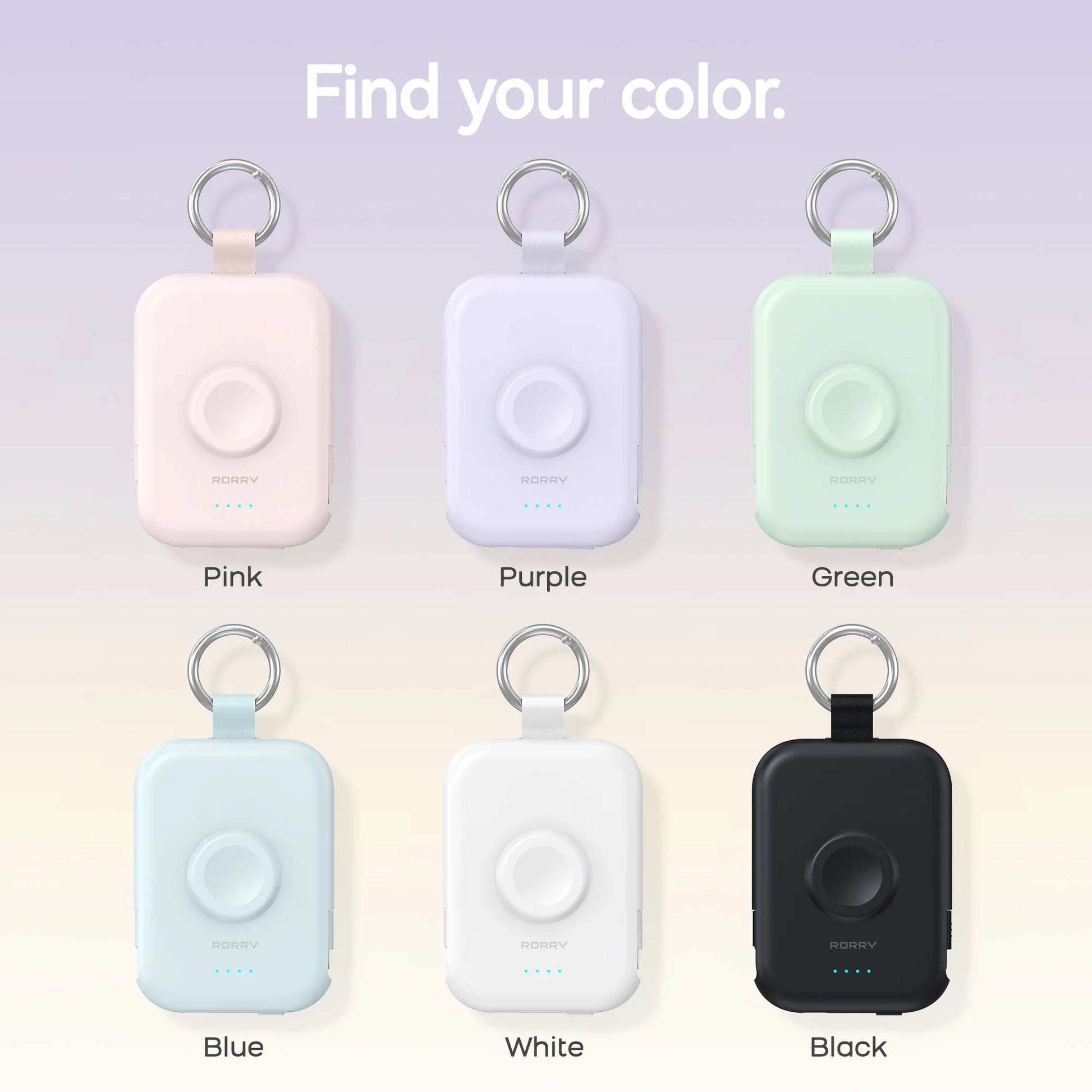 Portable Charger, 5000Mah Power Bank - Apple Watch Charger with Built-In Cables,Travel-Ready Portable Charger for Iphone 17/ 16/15/14 ,Android ,Apple Watch Ultra2/11/10/9/8, Purple