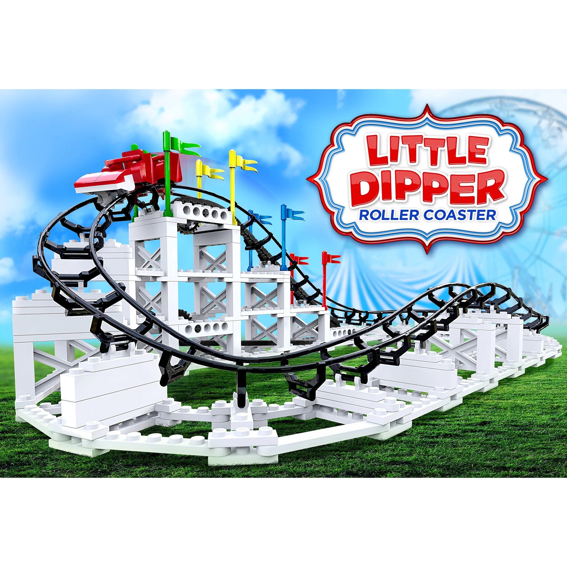 : Little Dipper - 332 Pcs, Building Brick Set, Gravity Powered Roller Coaster Model, Promotes STEM Learning