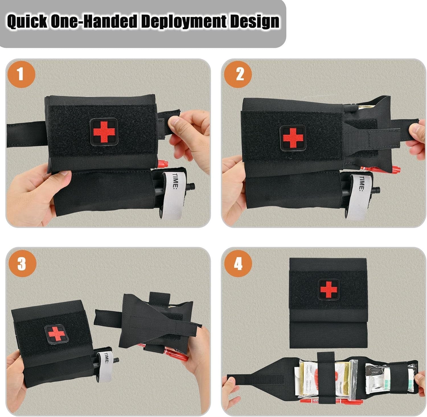 2-In-1 Micro Med Kit Med Pouch Tactical Mini First Aid Pouch Empty Small IFAK Po