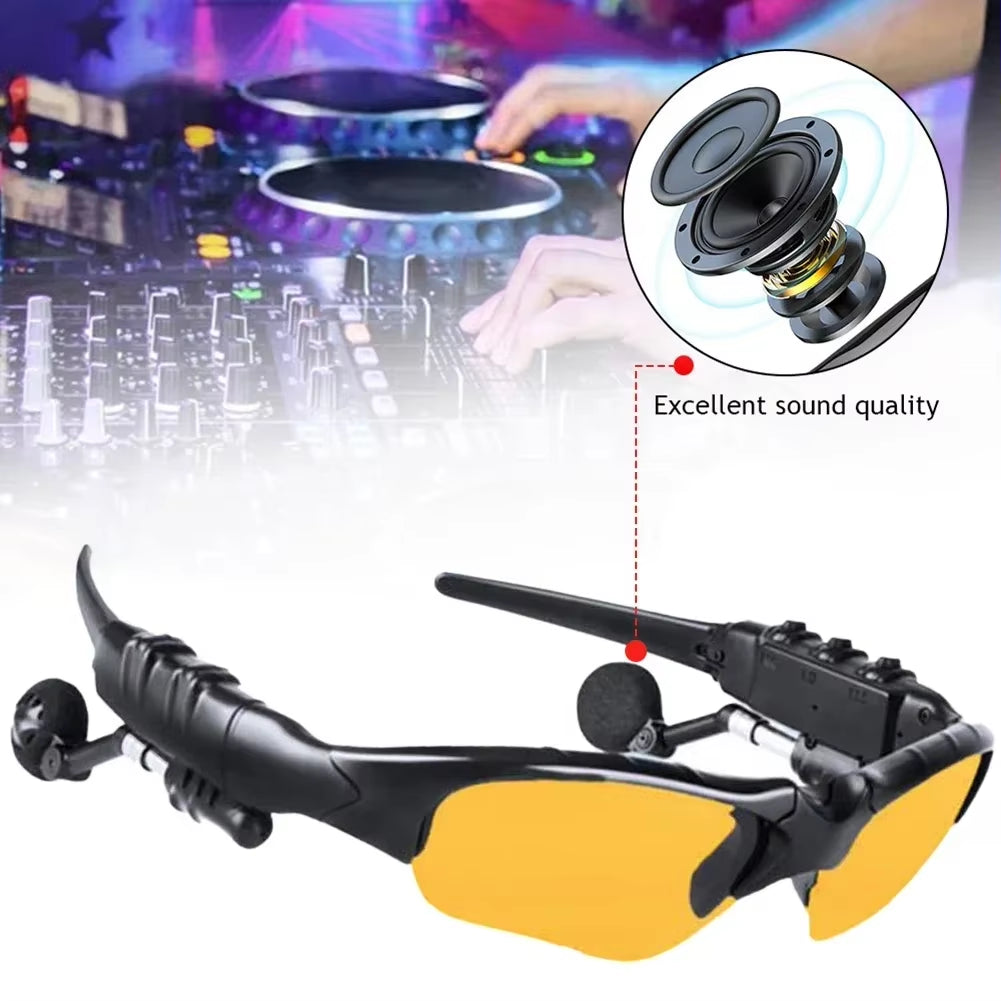 Smart Glasses Bluetooth 5.0 Outdoor Sports Cycling Surround Sound Headphones Listen to Music Call Polarized Riding Sunglasses